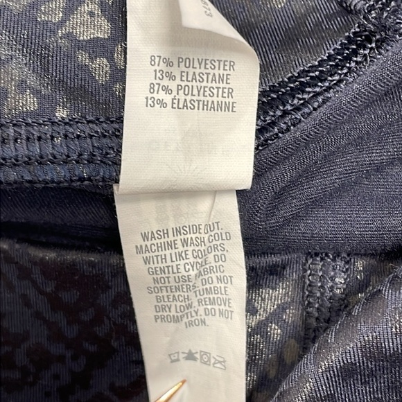 NWOT Offline By Aerie The Hugger High Waisted Crackle Leggings Navy Blue XL - Picture 13 of 15